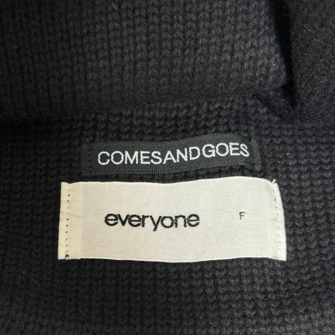 everyone COMESANDGOES ニット帽 black