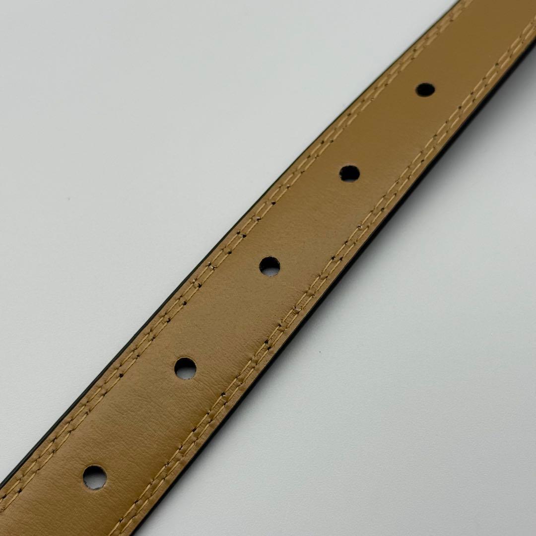 ✨美品✨グッチ ベルト Gバックル シルバー金具 レディース 本革 ビジネス
