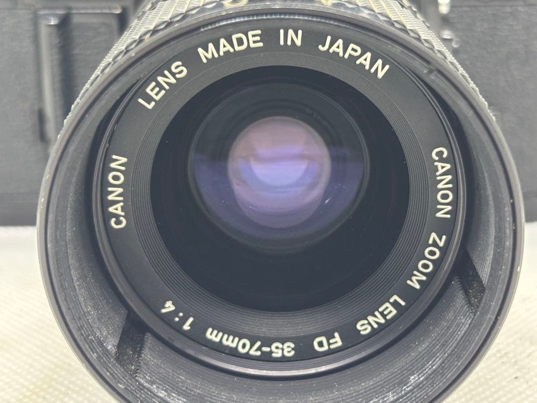 CANON AE-1 + FD 35-75mm f4レンズ付 動作良好