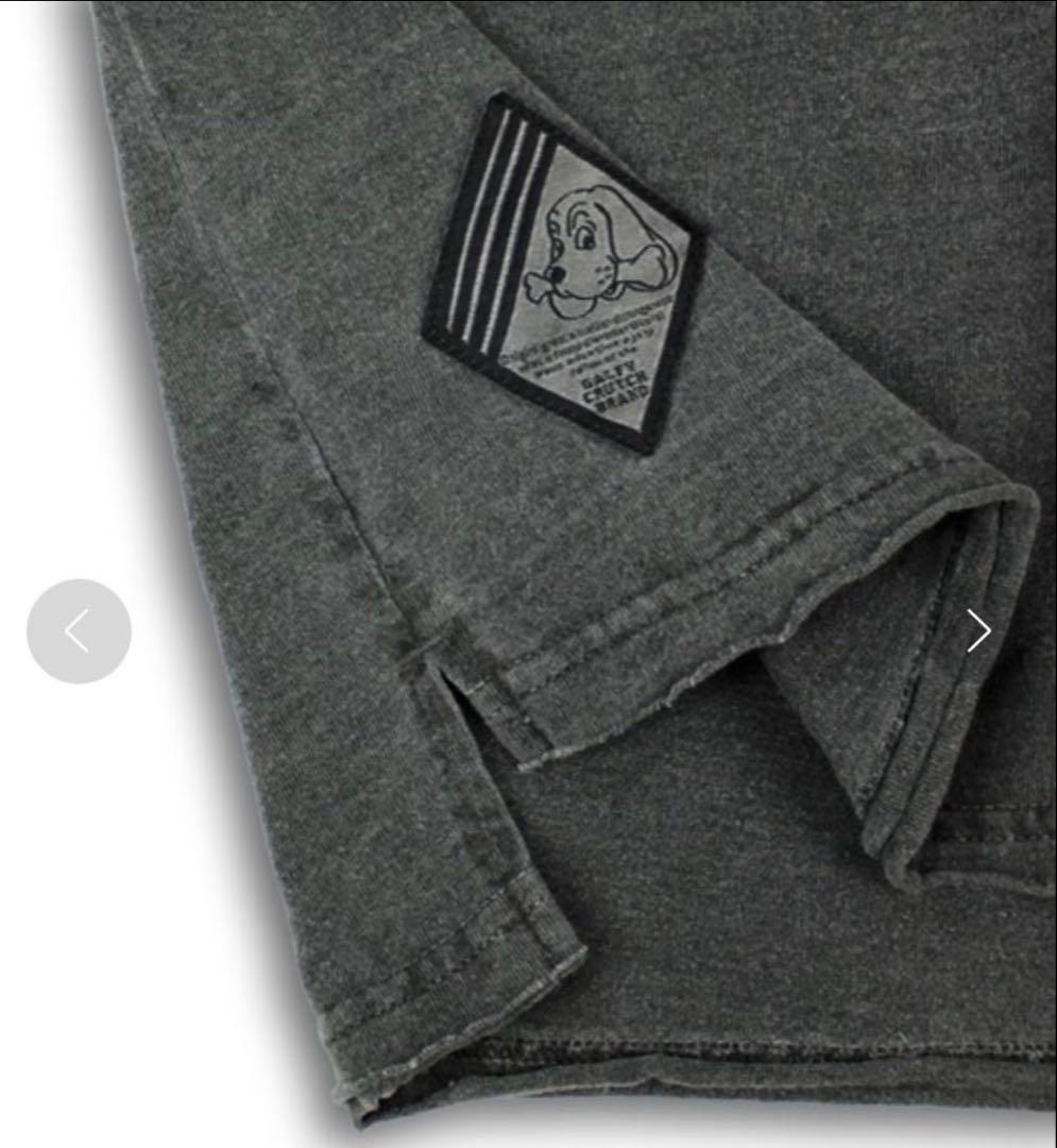 【GALFY/ガルフィー】染め染めわんわんボロボロングスリーブTシャツ 中型犬