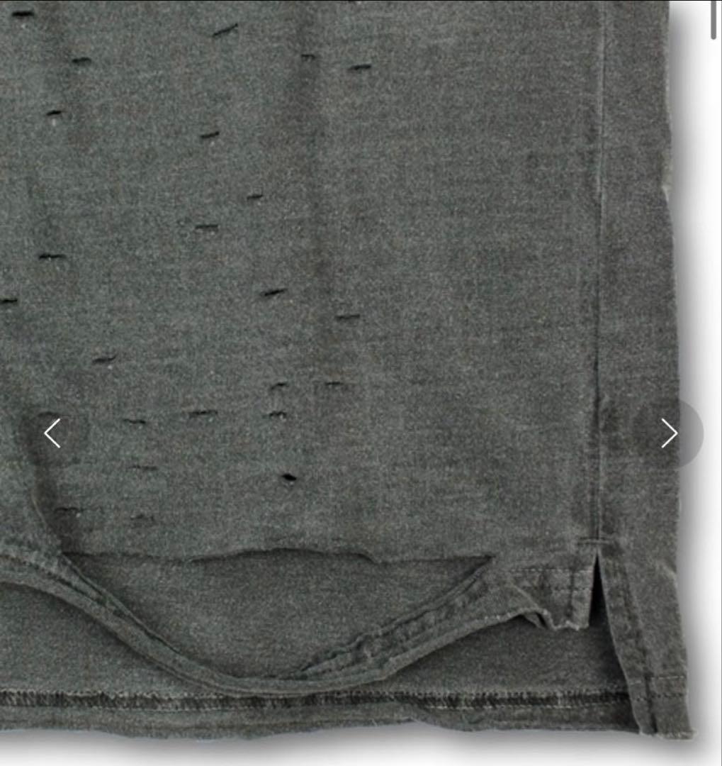 【GALFY/ガルフィー】染め染めわんわんボロボロングスリーブTシャツ 中型犬