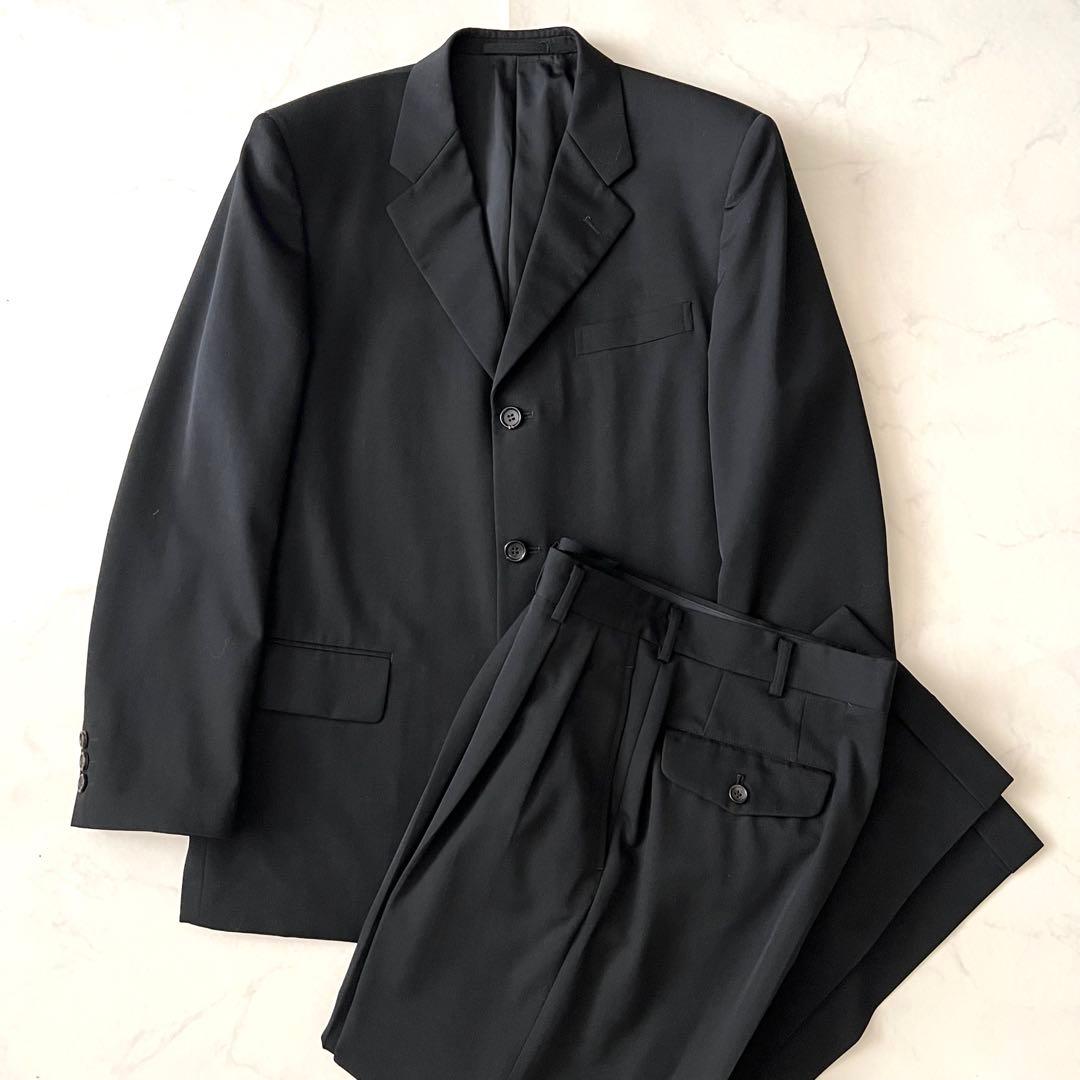 極美品 コムデギャルソンオム 田中オム AD2002 セットアップ スーツ 黒S