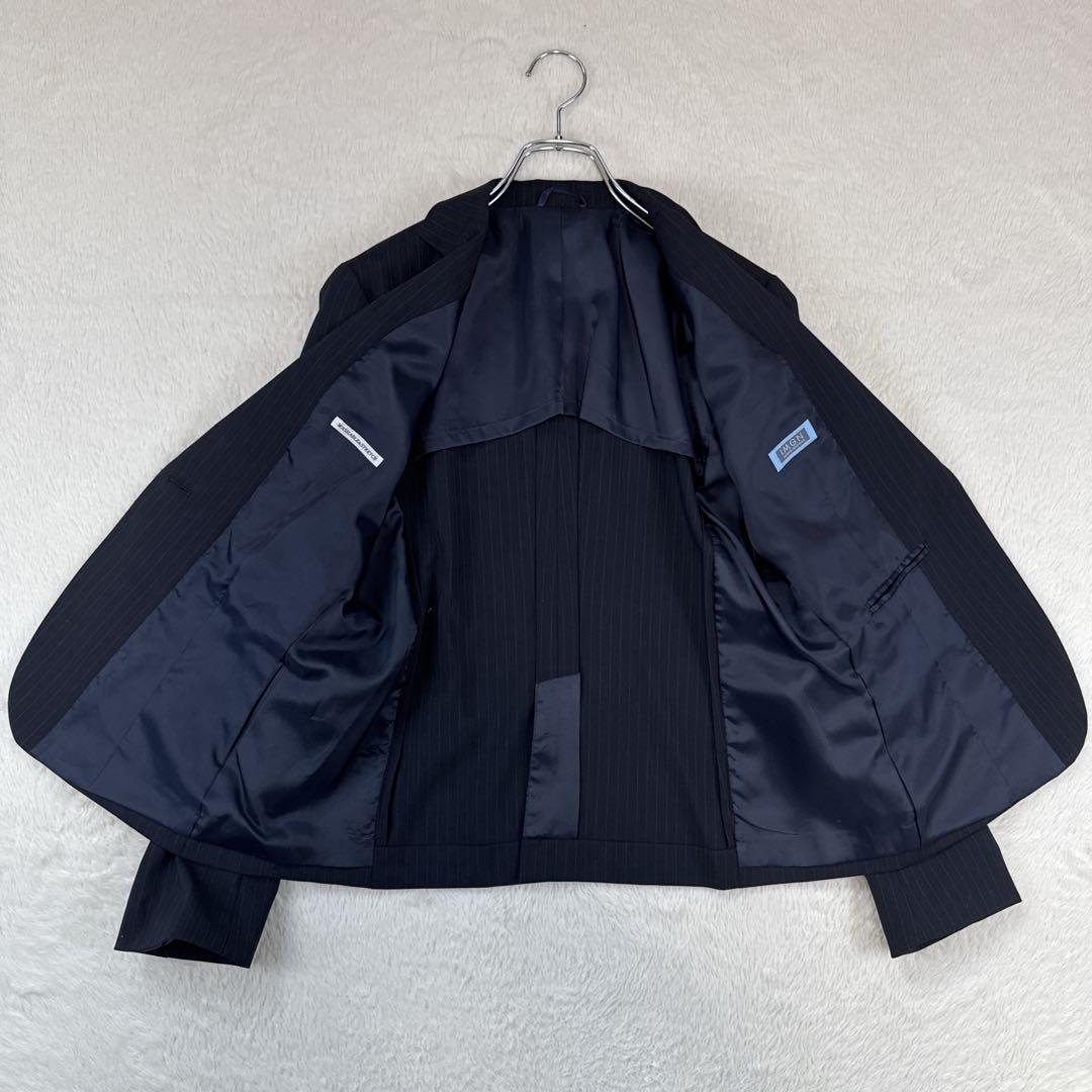 極美品　I.M.G.N　洋服の青山　レディーススーツ　大きいサイズ　ネイビー
