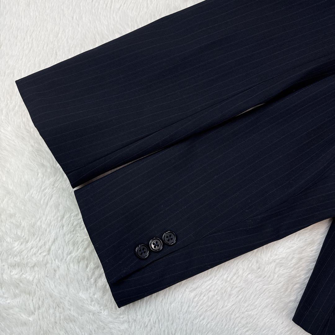 極美品　I.M.G.N　洋服の青山　レディーススーツ　大きいサイズ　ネイビー