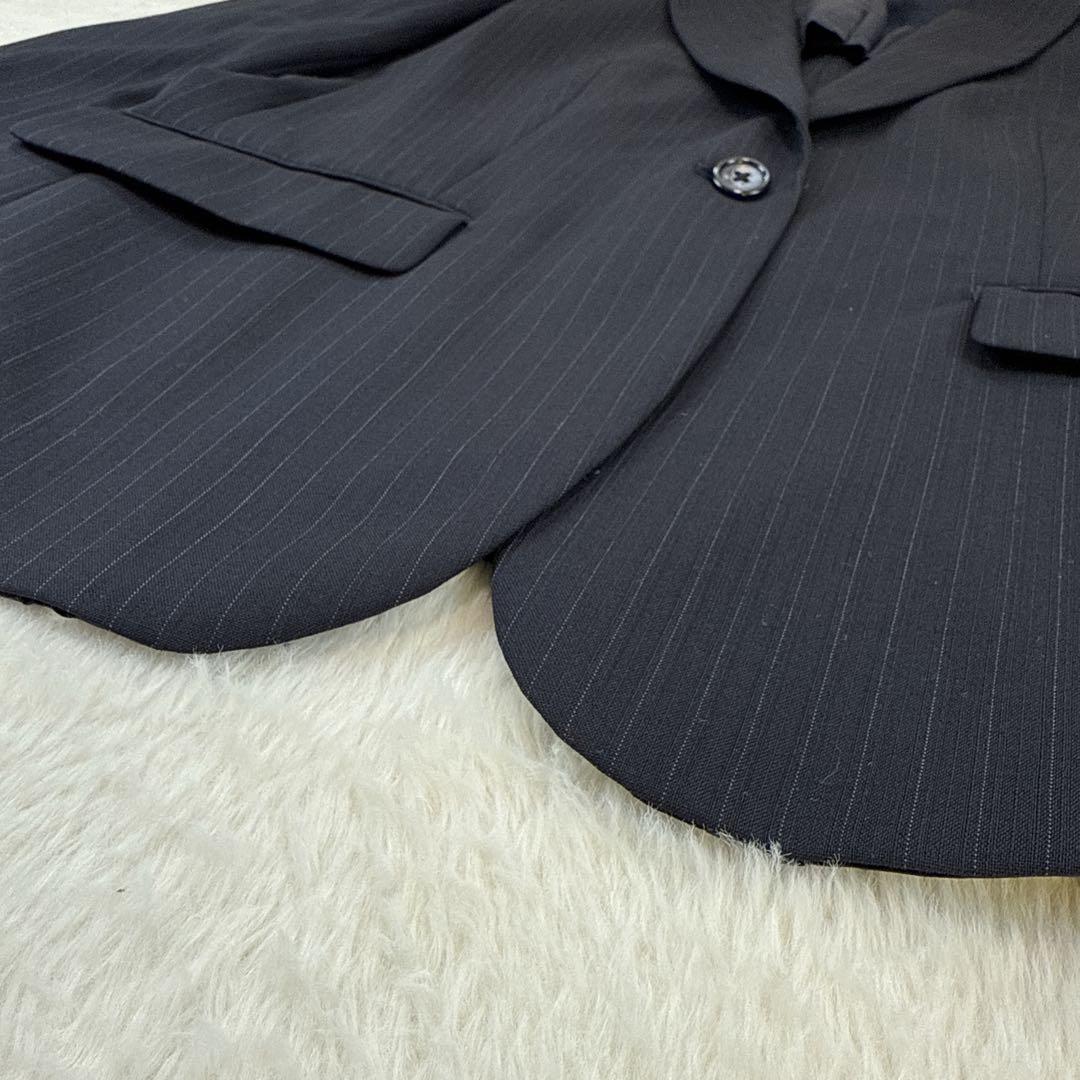 極美品　I.M.G.N　洋服の青山　レディーススーツ　大きいサイズ　ネイビー