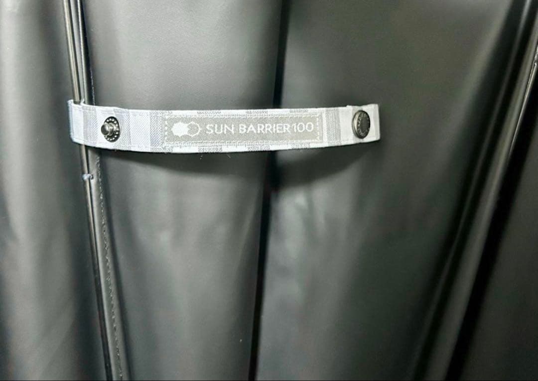 サンバリア100 長傘 日傘 ストライプ グレー