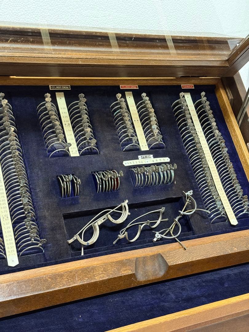 希少 流通無し アンティーク 試験 検眼 トライアルレンズセット