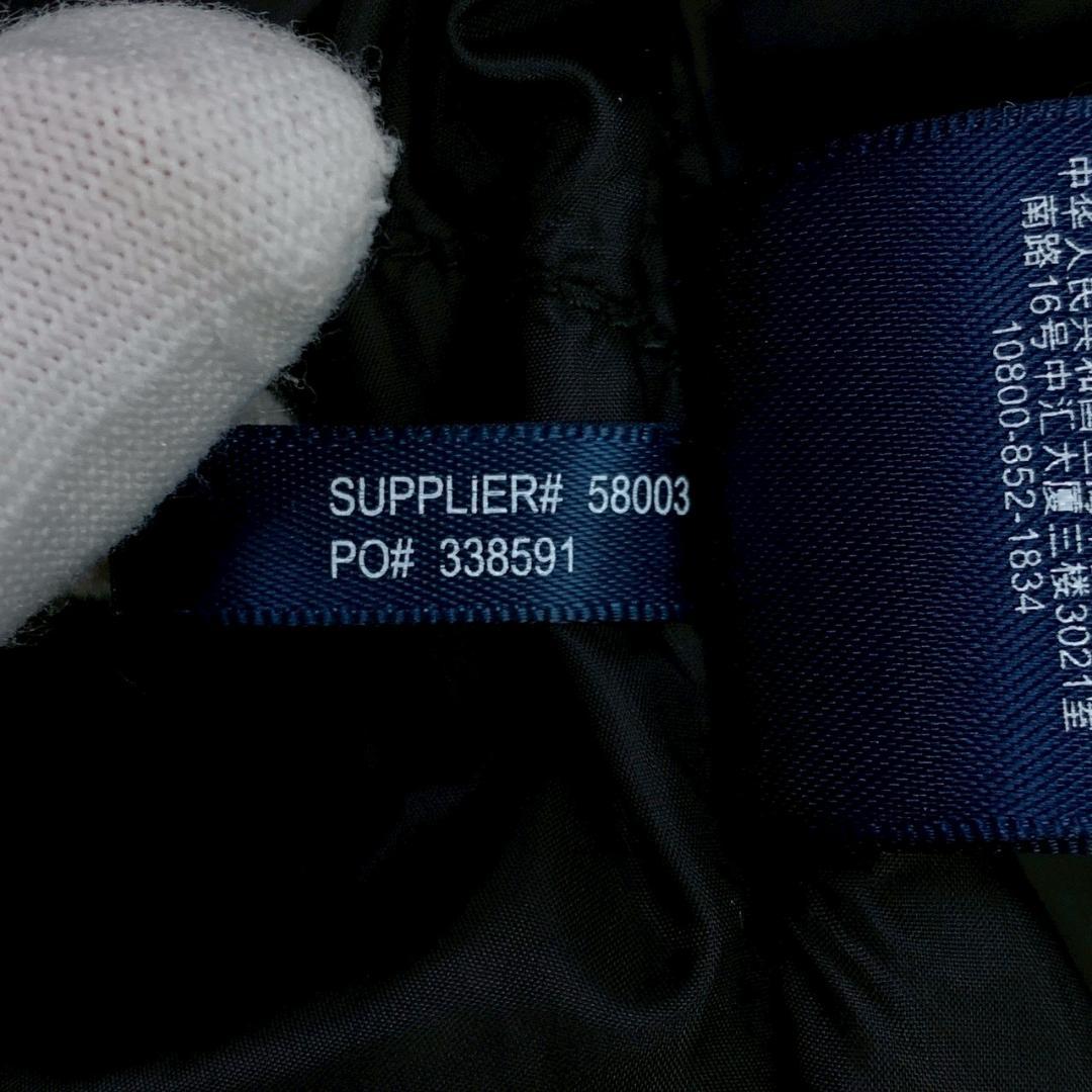 ポロラルフローレン ダウンベスト ビッグポニー 星条旗 ブラック L　E055