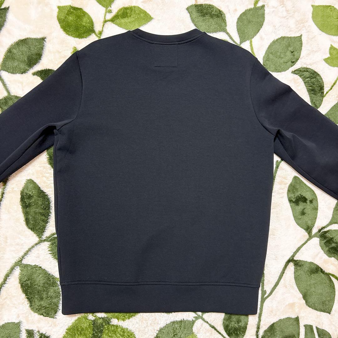 エンポリオアルマーニ クルーネックスウェットシャツ メンズ ブラック Sサイズ