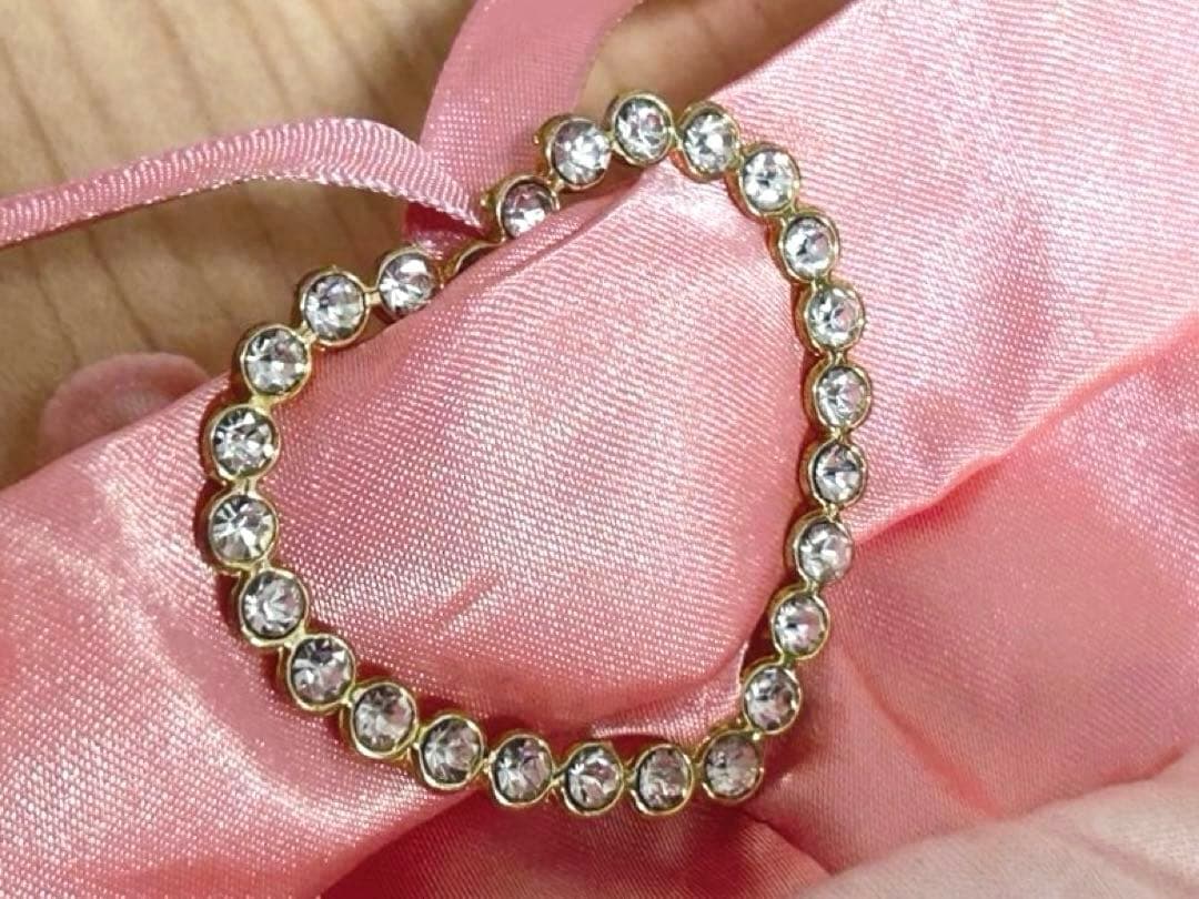 GOLDS♡ビジュー付きハートバックル♡ピンクグラデーション♡ホルタートップス