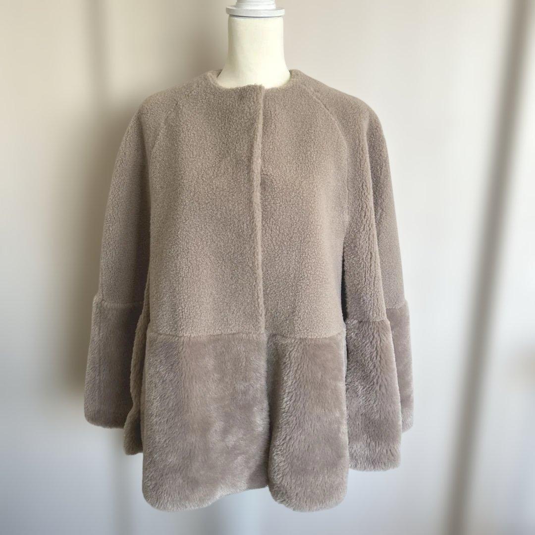 美品 ☆ UNITED ARROWS ボア マントコート