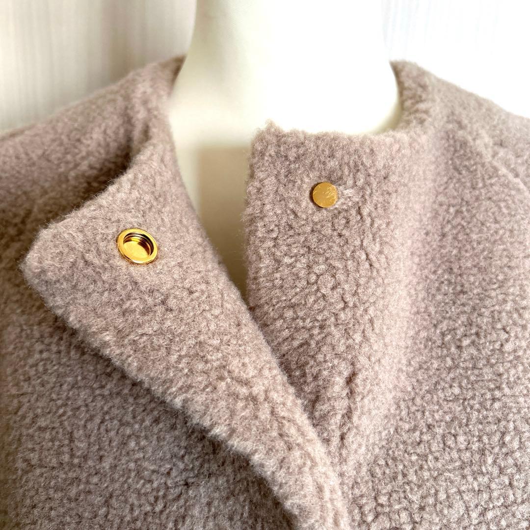 美品 ☆ UNITED ARROWS ボア マントコート