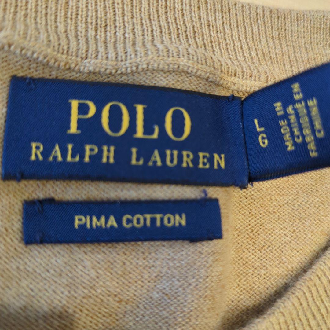 ✨美品✨ラルフローレン　ピコマンクルーネックカーデガン　Ｌ サイズ