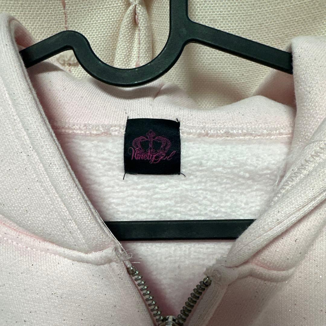 トップス 9090 girl Glitter Light Zip Hoodie