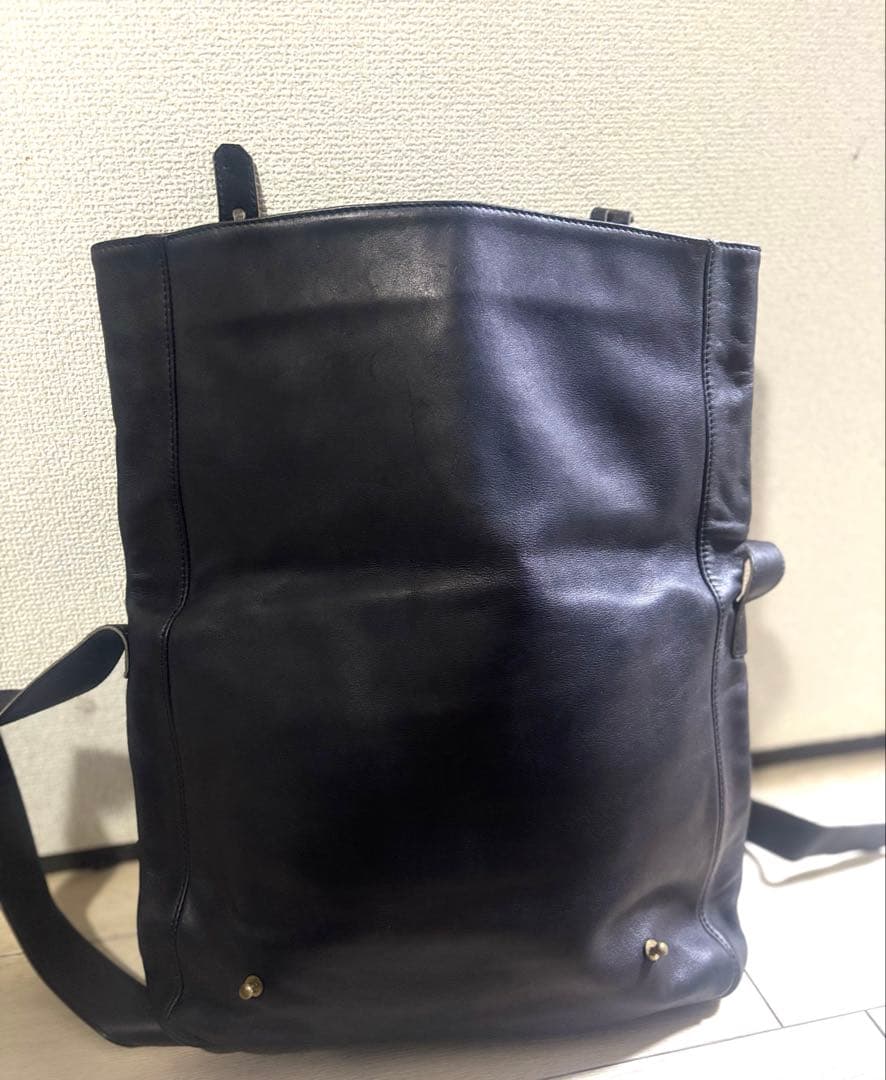 美品　未使用✩︎レザー　ブラックレザーショルダーバッグ