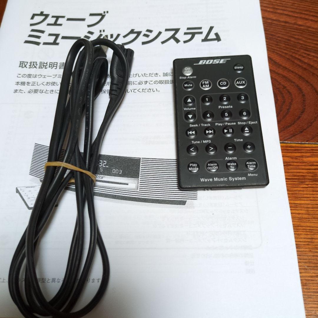 Bose WAVE MUSIC SYSTEM完動品 純正リモコン、コード、取説