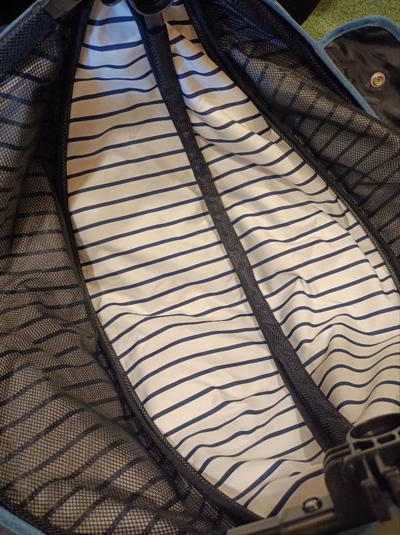 超美品 人気コムペット ミリミリEGロングD デニム 軽量ペットカート② 分離式