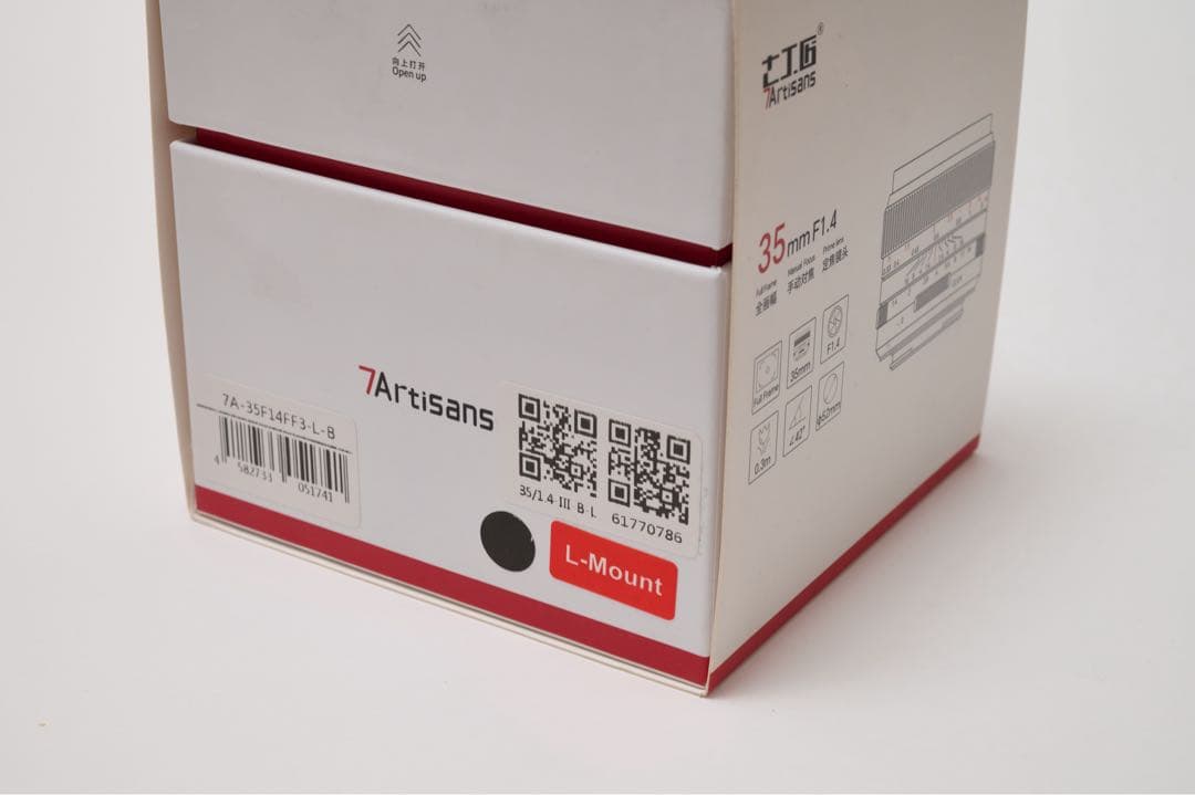 七工匠 7Artisans 35mm F1.4 III Lマウント フィルター付