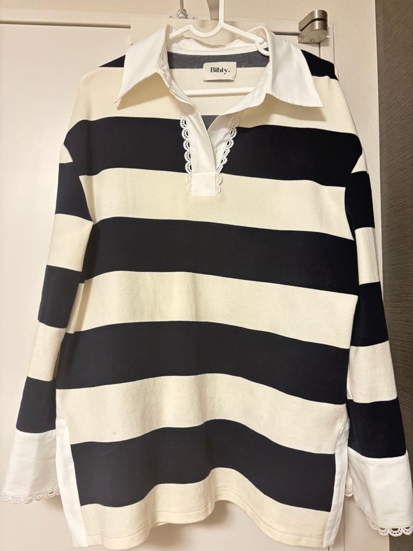 Bibiy FRANCINERUGBYTOP ラガーシャツ