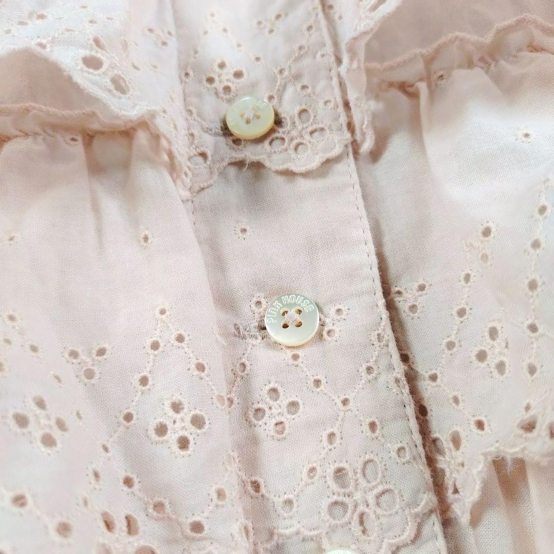 [超カワ]PINKHOUSE 10段レースフリルワンピース　総レース　ピンク