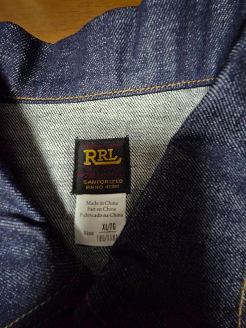 S＆T新品未使イズDOUBLE RLデニムジャケット インディゴ（XXL)