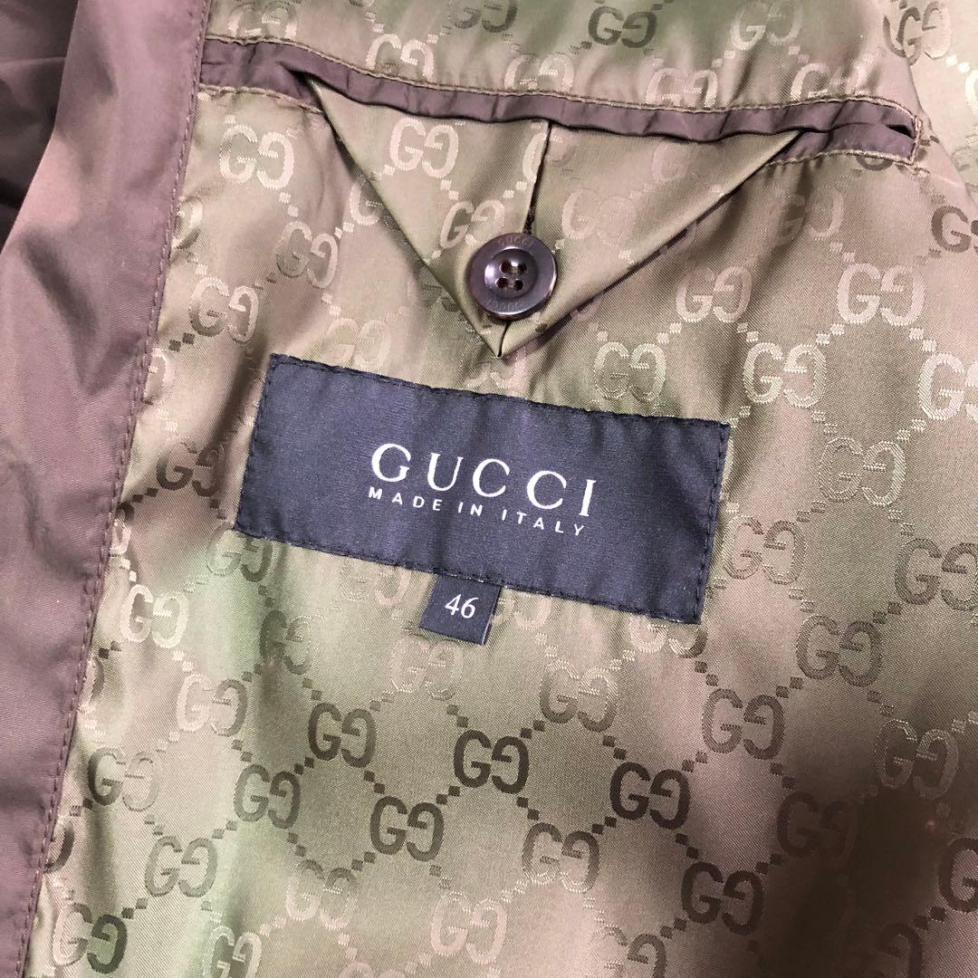 09SS GUCCI グッチ レザー ナイロン ジャケット archive
