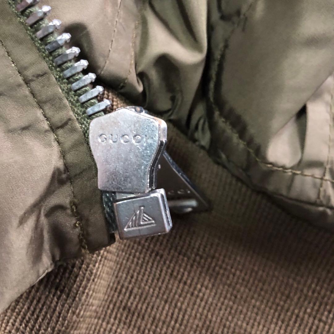 09SS GUCCI グッチ レザー ナイロン ジャケット archive