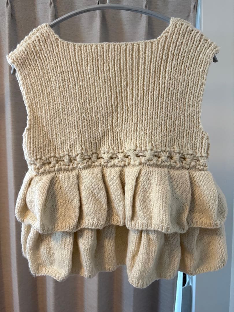 crinkle crinkle crinkle ニットベスト