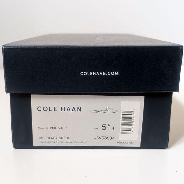 コールハーン COLE HAAN ミュール ブラック スウェード 22.5 55