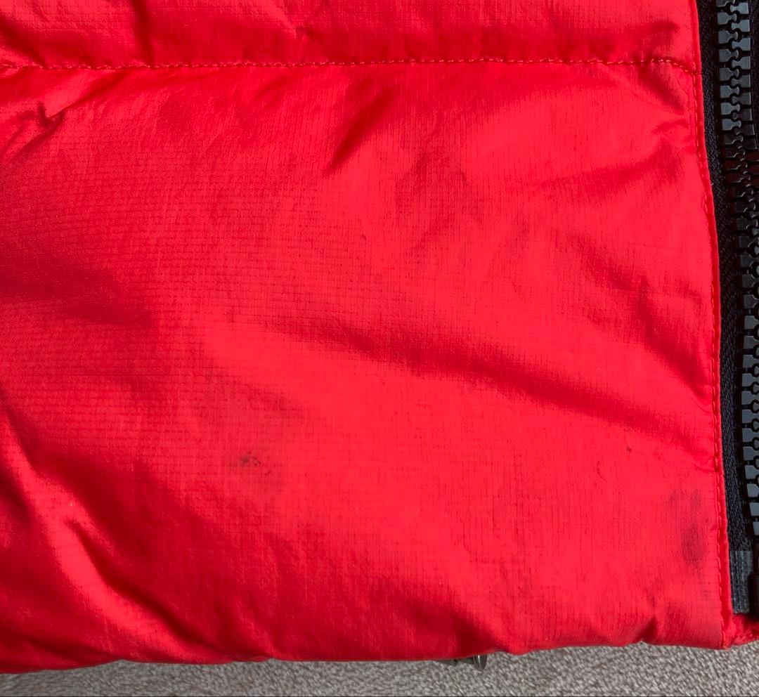 ポロラルフローレン　ダウンベスト ビッグポニー　サイズM 赤 フード　着脱可