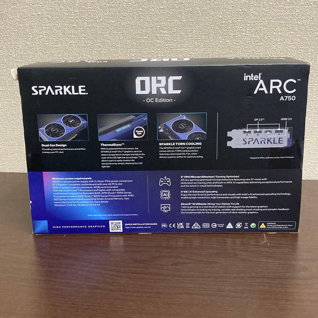 ★未開封★ SPARKLE intel ARC A750 OC Edition