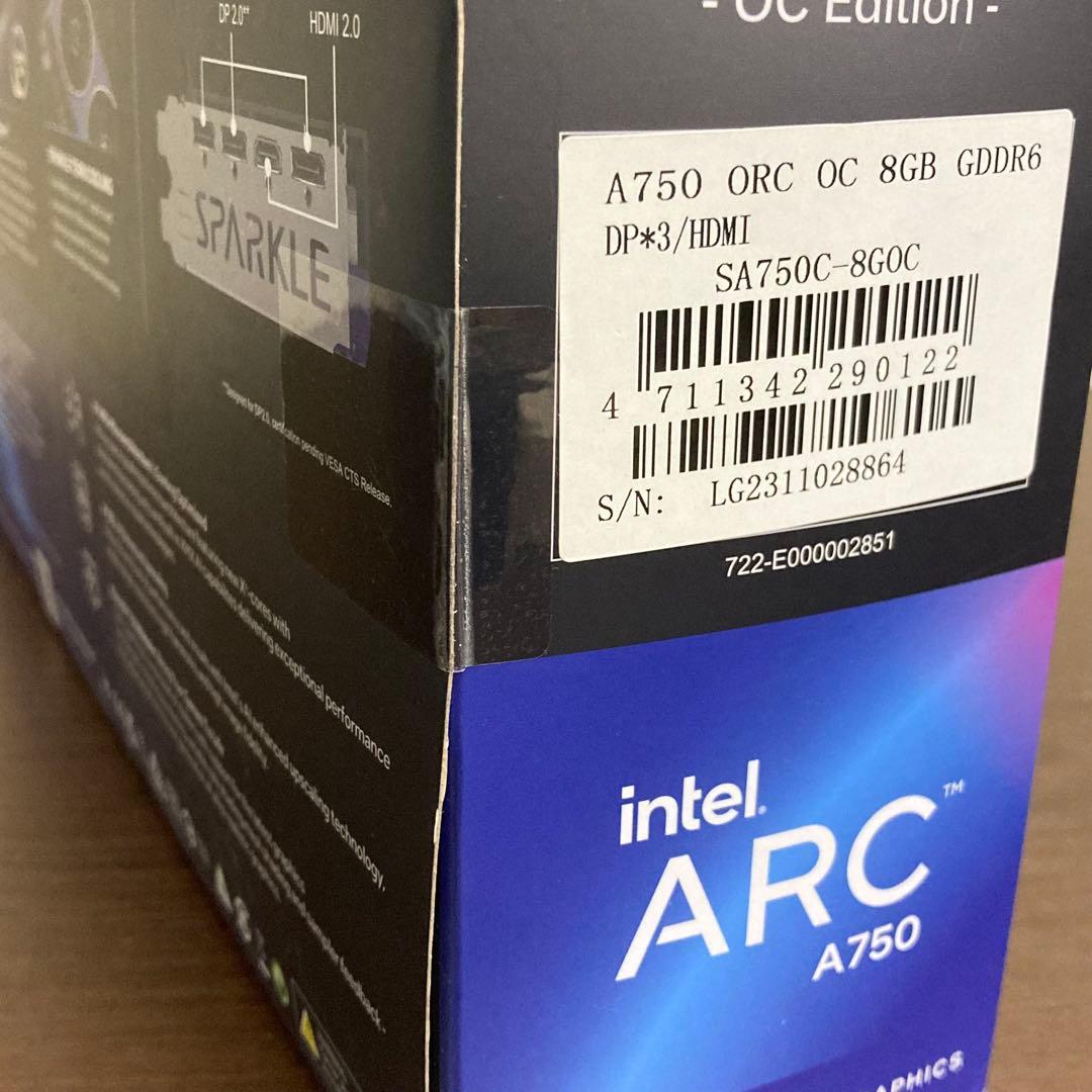 ★未開封★ SPARKLE intel ARC A750 OC Edition