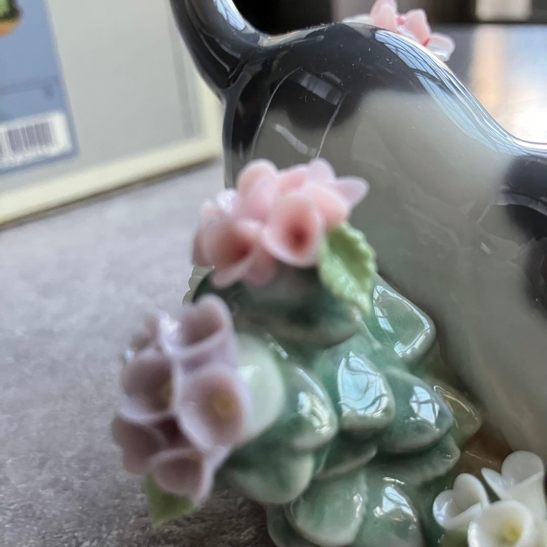 廃番希少 リヤドロ LLADRO 01442 猫とカエル にらみ合い　 箱付き