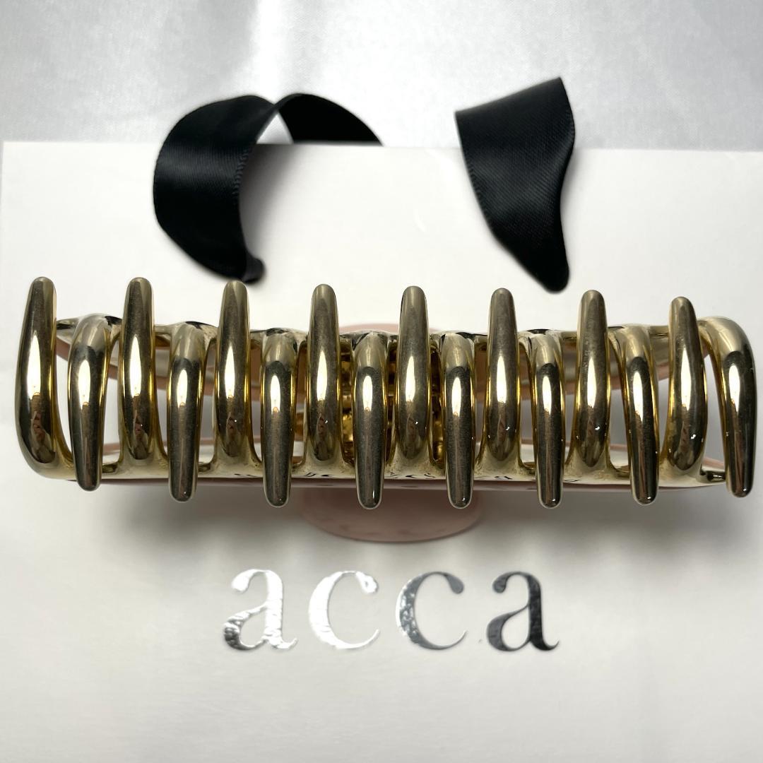 acca アッカ ヘアクリップ ピンク＆ゴールド ラージ ヘアアクセサリー