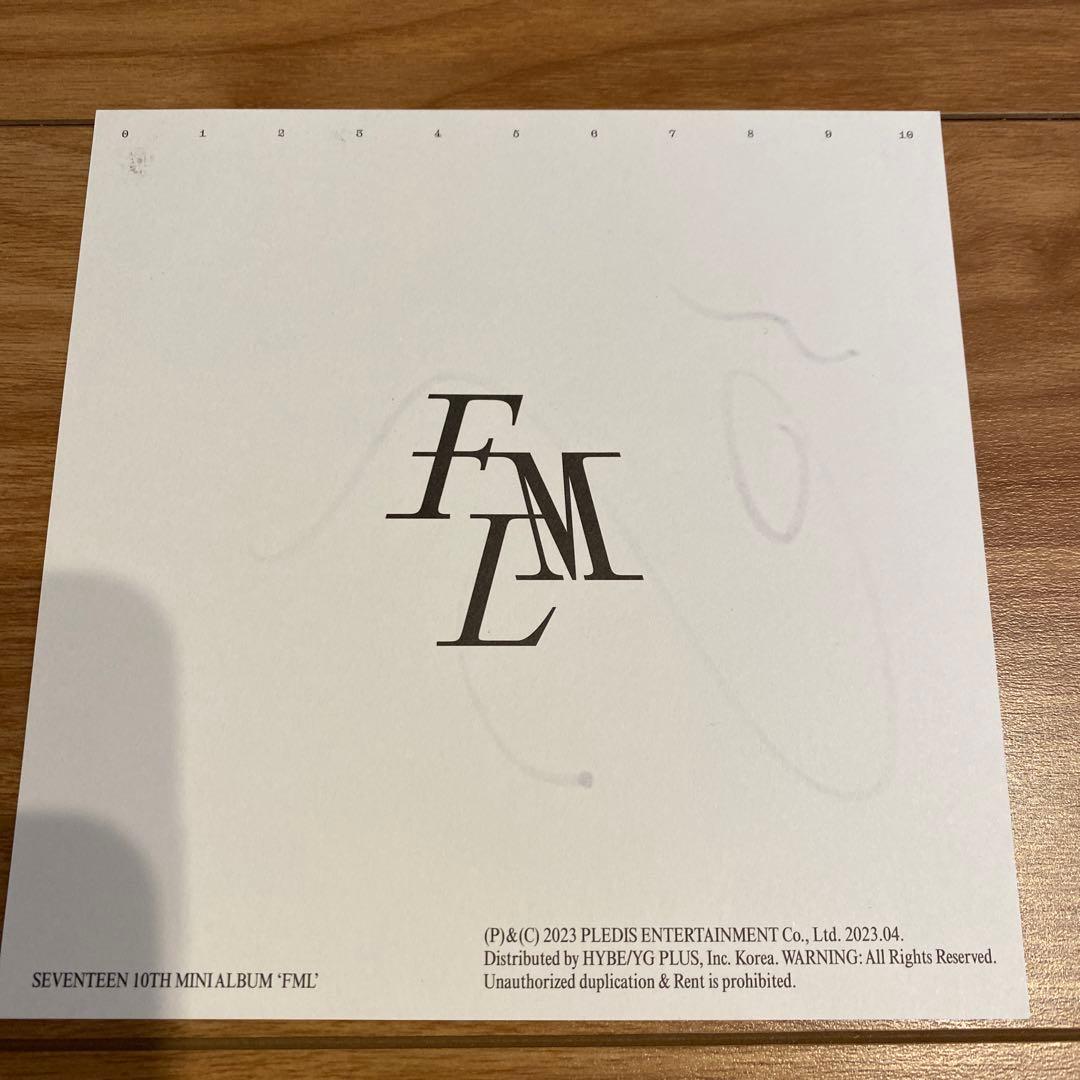 SEVENTEEN ウォヌFML 直筆サイン　アメリカ限定