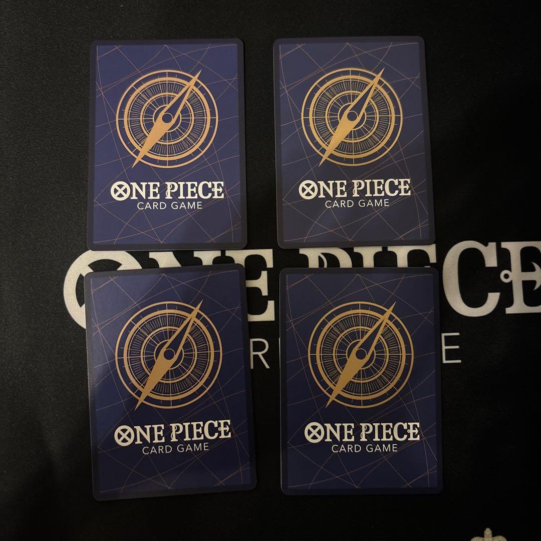 ワンピースカード　ルフィ　パラレル4枚　サインなし