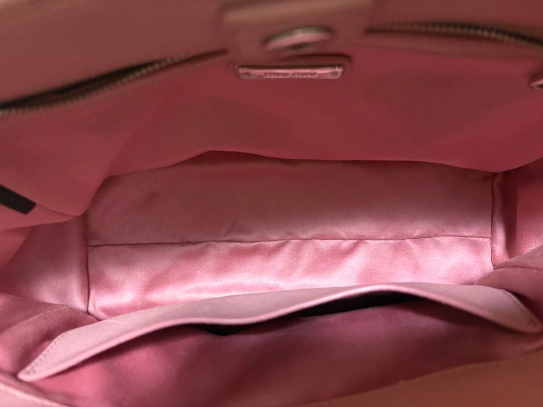 miumiu ナッパクリスタル バッグ ピンク