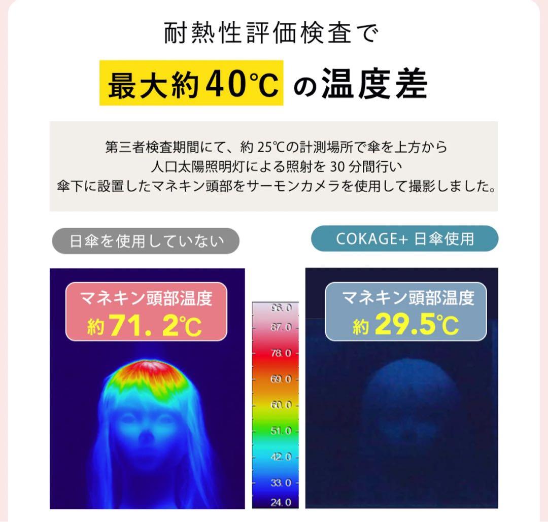 COKAGE+ 55cm 2way折りたたみ日傘東レサマーシールド遮熱