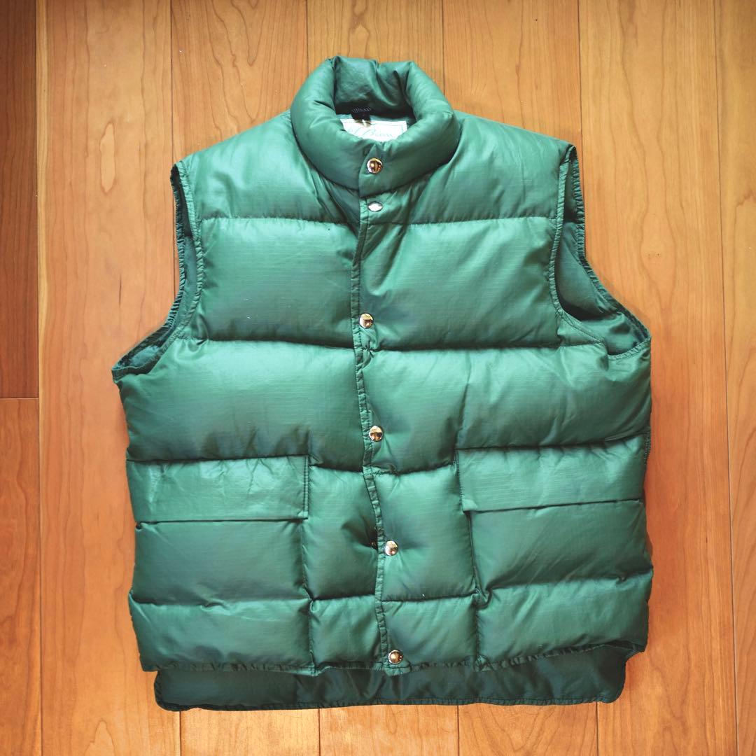 70s L.L.Bean エルエルビーン グースダウンベスト USA製 緑系