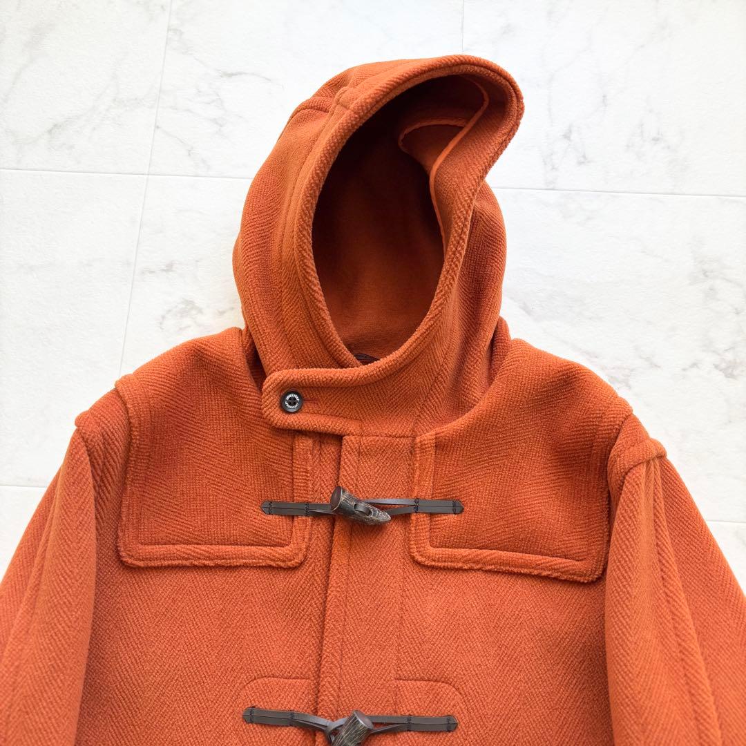 美品 インバーティア ダッフルコート 英国製 ジョシュアエリス オレンジ 42