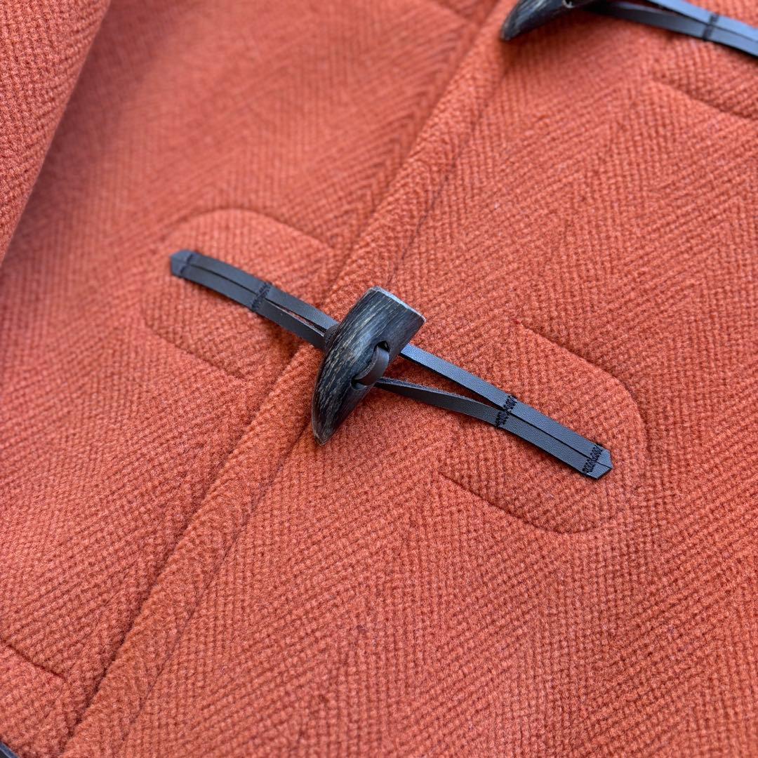 美品 インバーティア ダッフルコート 英国製 ジョシュアエリス オレンジ 42