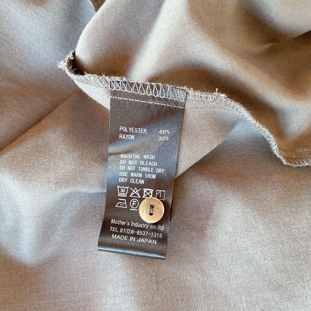 2025FW mizuiroind T/Rスタンドカラーフレアワンピース