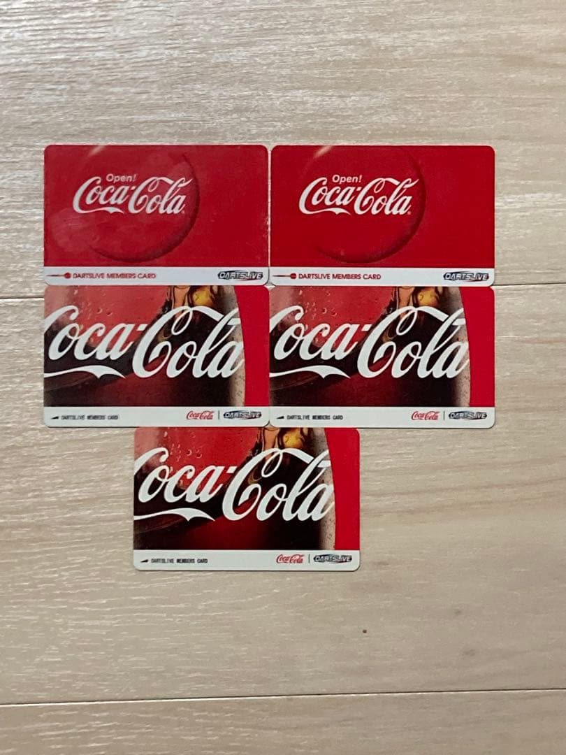 ダーツライブカード　コカコーラ　5枚セット