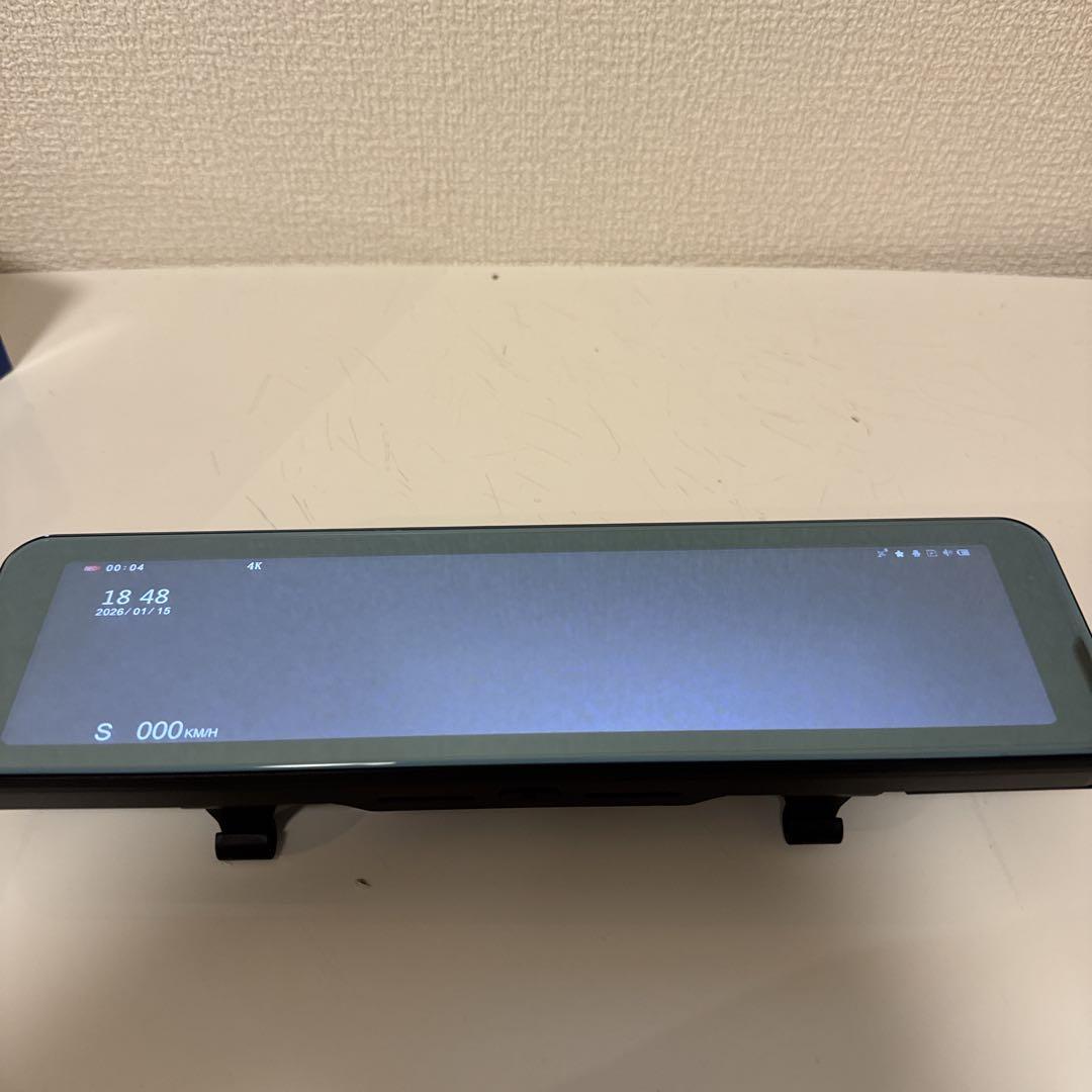 ドライブレコーダー ミラー型 4KHD画質 降圧ケーブル 170度超広角
