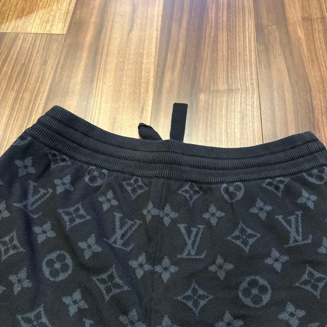 LOUIS VUITTON ロゴコットンニットハーフパンツ　Sサイズ