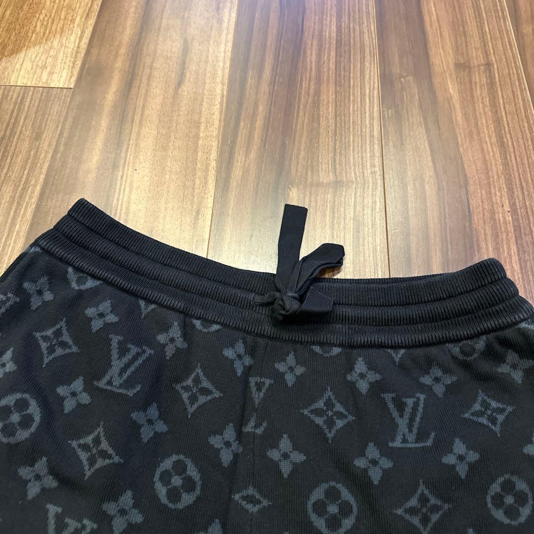 LOUIS VUITTON ロゴコットンニットハーフパンツ　Sサイズ