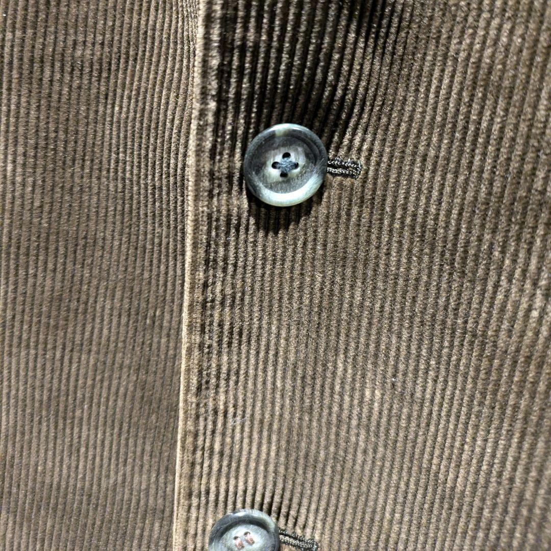 90s　コーデュロイ　テーラードジャケット　エルボーパッチ　スエード　ブラウン
