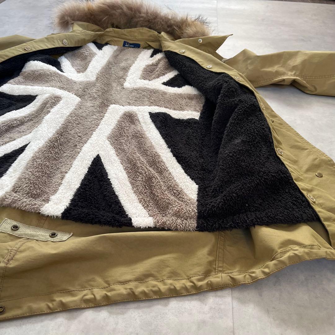 フレッドペリー レディース　モッズコート ユニオンジャックボアライナー付 M