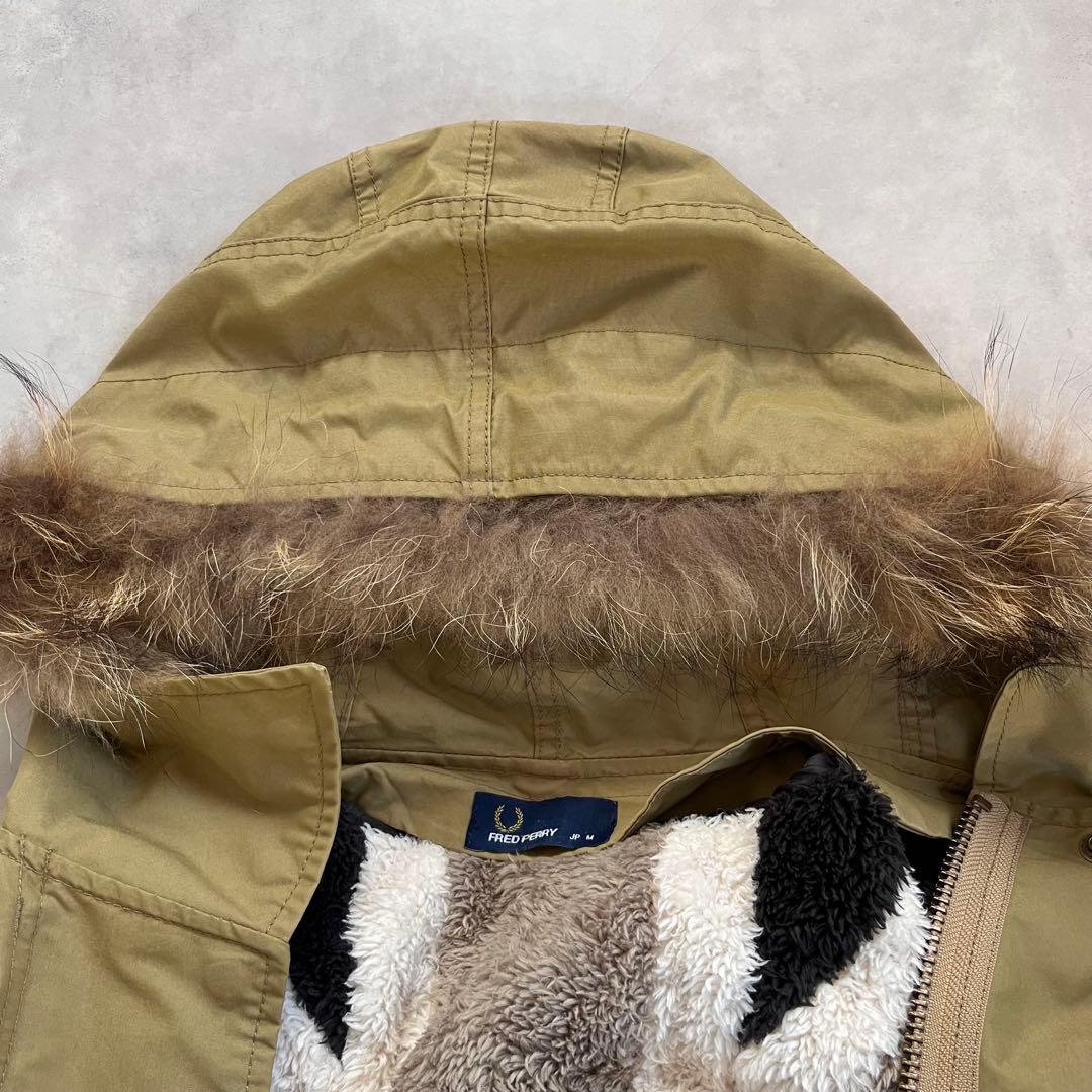 フレッドペリー レディース　モッズコート ユニオンジャックボアライナー付 M