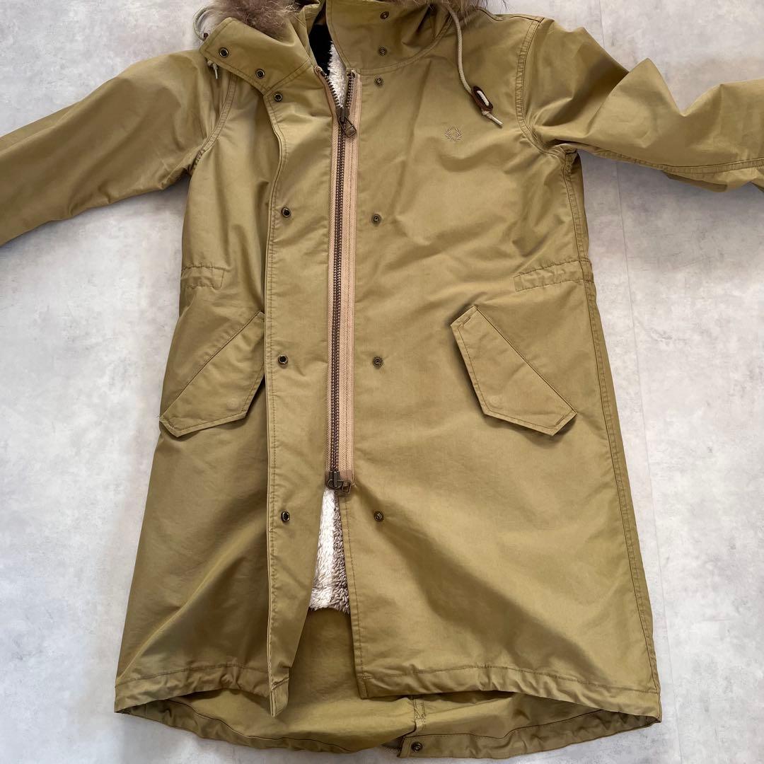 フレッドペリー レディース　モッズコート ユニオンジャックボアライナー付 M